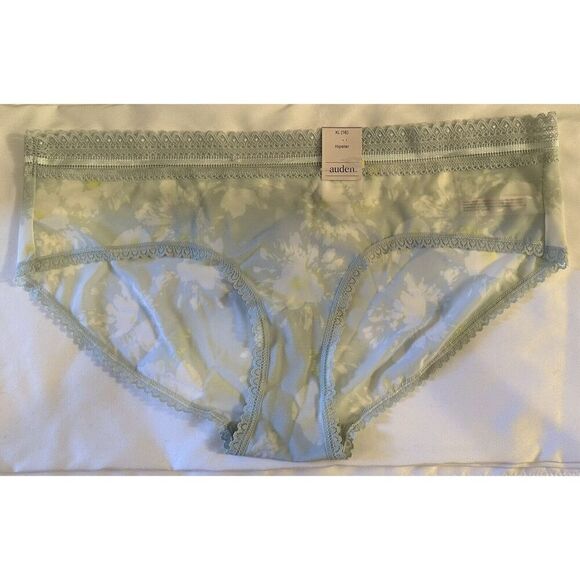 Auden Mesh Flower Hipster Underwear Size XL 16 NWT - Picture 1 of 3